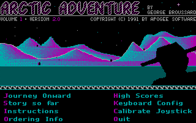 Arctic Adventure running in the browser