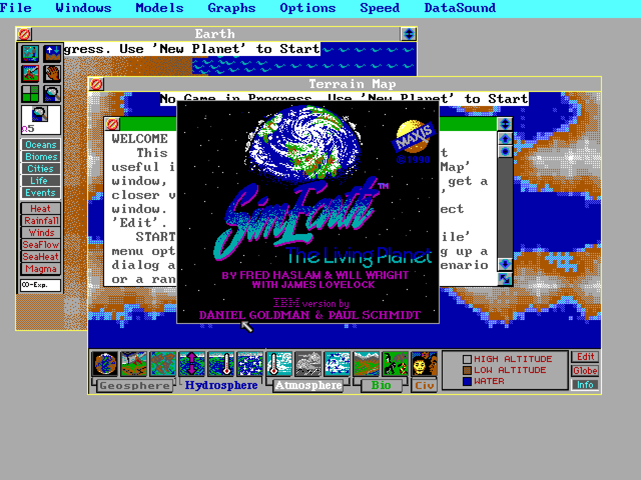 SimEarth running in the browser